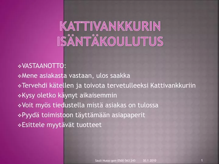 kattivankkurin is nt koulutus