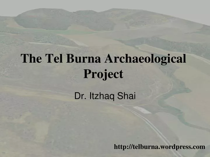 the tel burna archaeological project