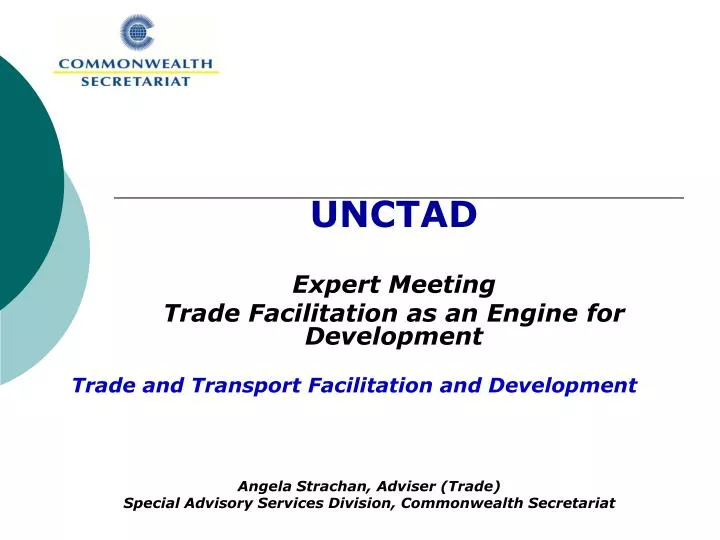 unctad expert meeting trade facilitation as an engine for development