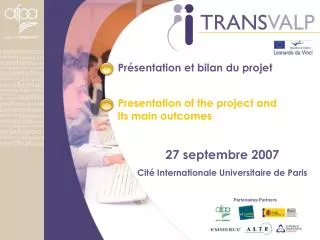 pr sentation et bilan du projet