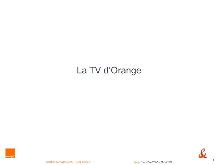 la tv d orange