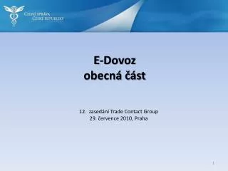 e dovoz obecn st