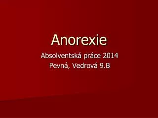 anorexie