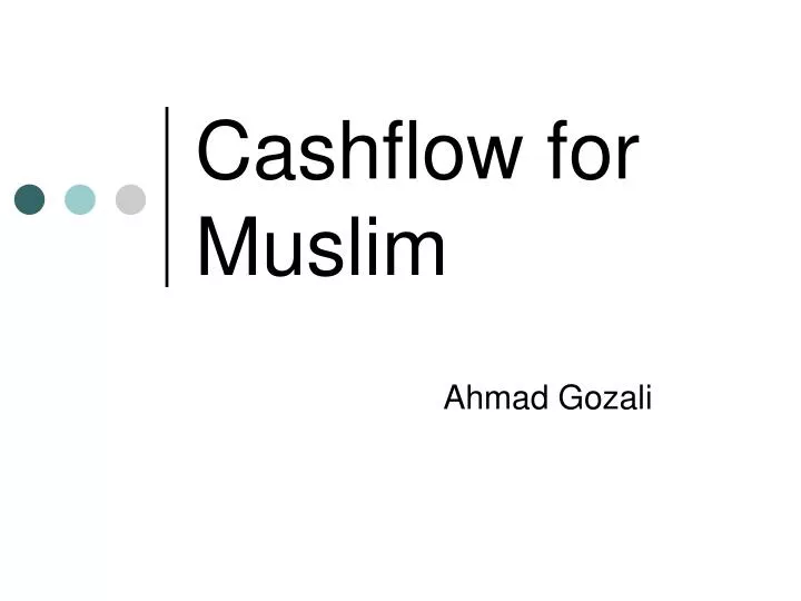 cashflow for muslim