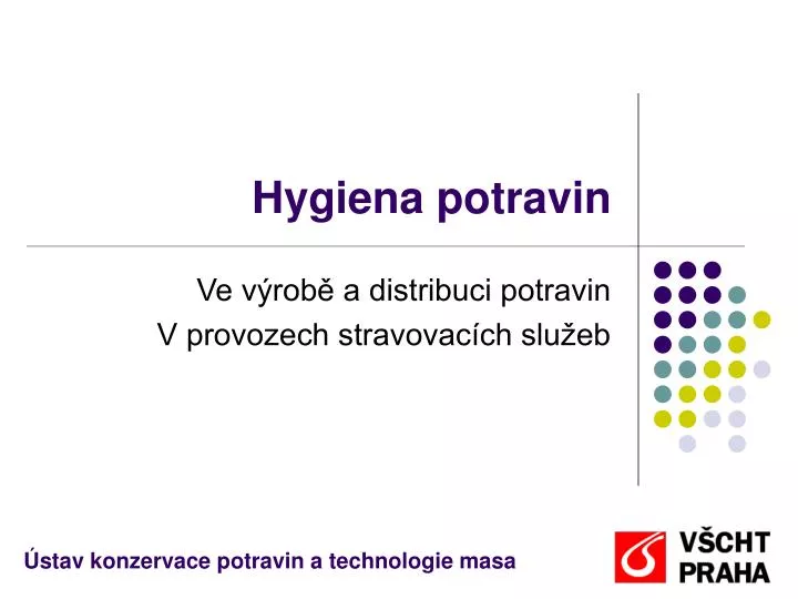 hygiena potravin