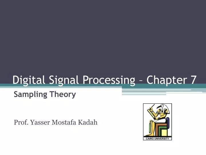 digital signal processing chapter 7
