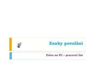 znaky povol n
