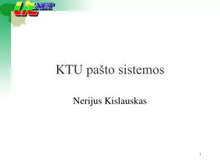 ktu pa to sistemos