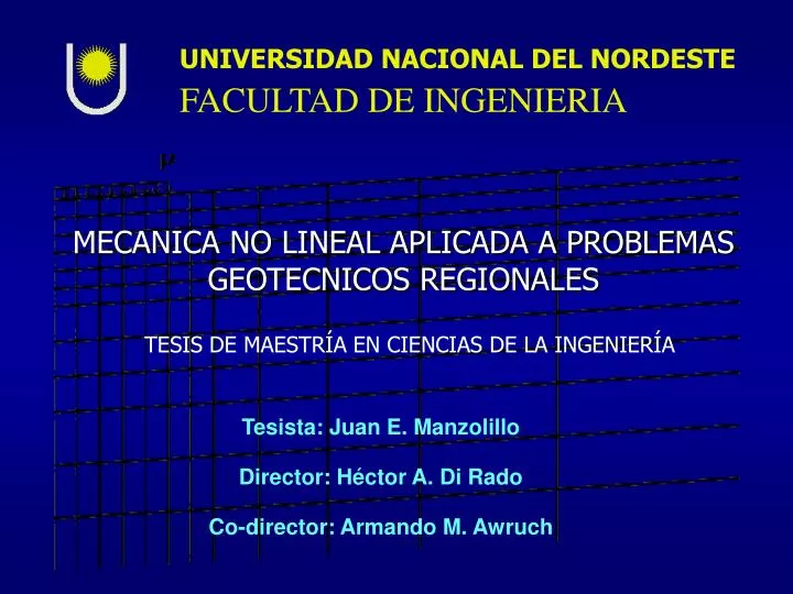 mecanica no lineal aplicada a problemas geotecnicos regionales