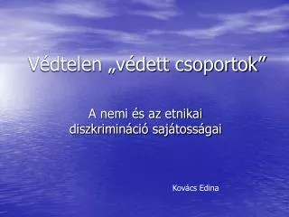v dtelen v dett csoportok