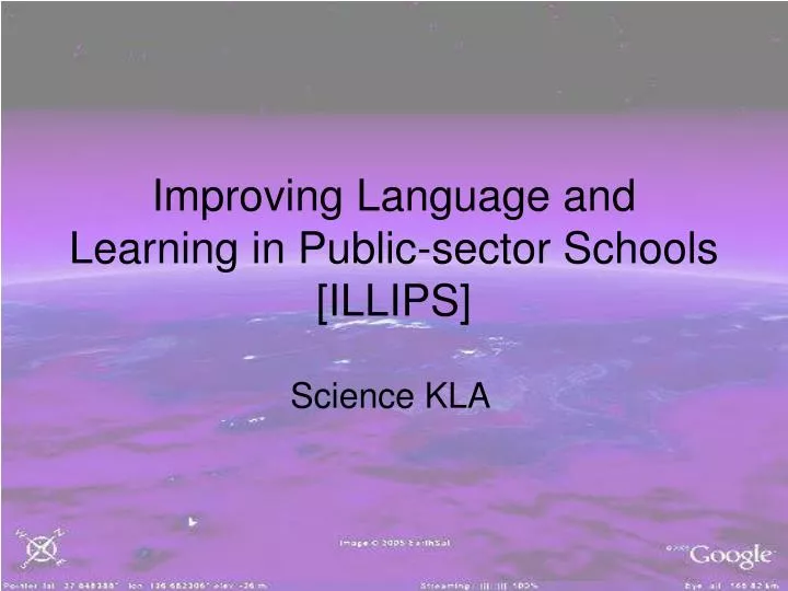 improving language and learning in public sector schools illips