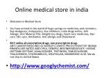 Online Medical Store in India