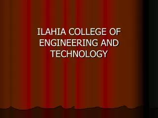 ILAHIA COLLEGE OF ENGINEERING AND TECHNOLOGY