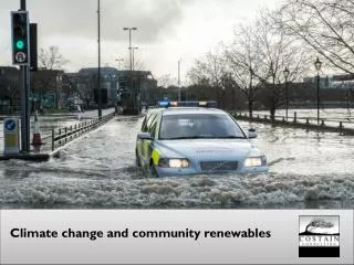 Climate change and community renewables