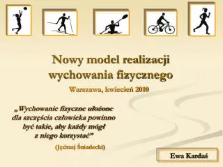 nowy model realizacji wychowania fizycznego