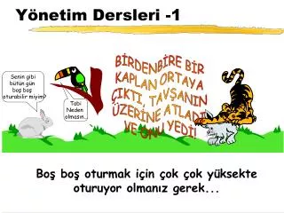 y netim dersleri 1