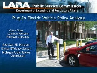 Plug-In Electric Vehicle Policy Analysis