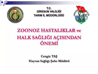 t c g resun val l tarim l m d rl
