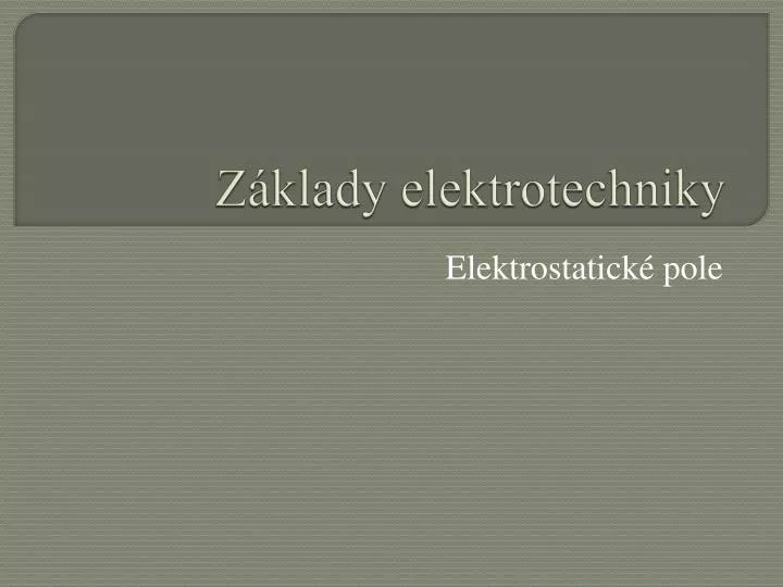 z klady elektrotechniky