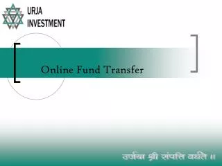 Online Fund Transfer