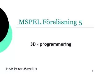 mspel f rel sning 5