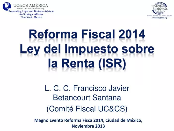 reforma fiscal 2014 ley del impuesto sobre la renta isr