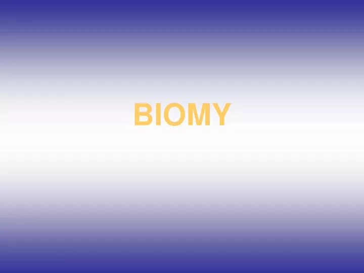 biomy