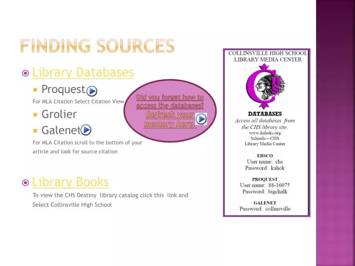 finding sources
