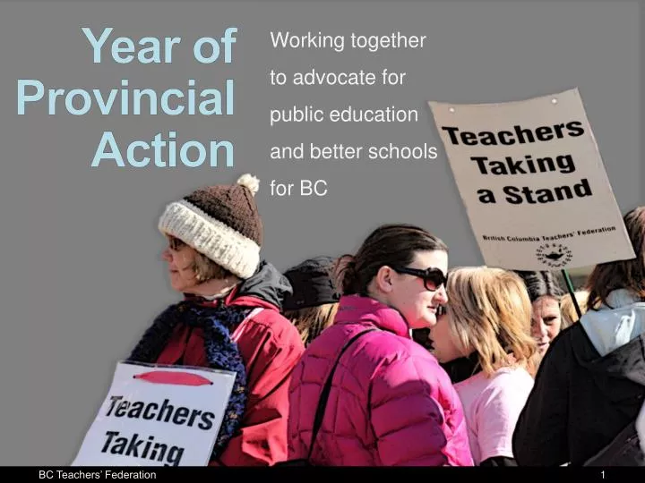 working together to advocate for public education and better schools for bc