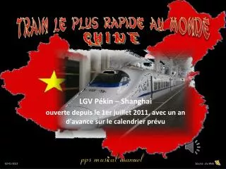 train le plus rapide au monde