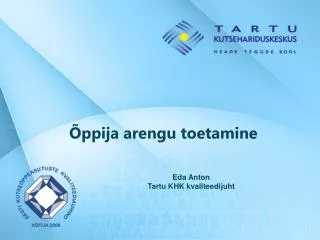 ppija arengu toetamine
