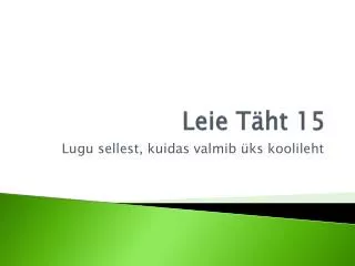 leie t ht 15