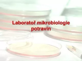 laborato mikrobiologie potravin