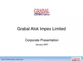 Corporate Presentation January 2007
