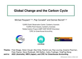 Global Change and the Carbon Cycle