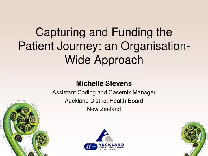 capturing and funding the patient journey an organisation wide approach