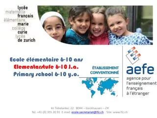 ecole l mentaire 6 10 ans elementarstufe 6 10 j a primary school 6 10 y o