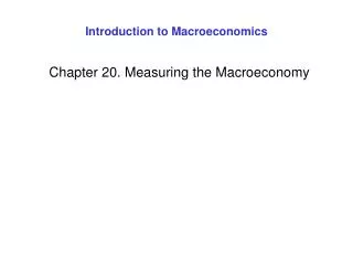 Introduction to Macroeconomics