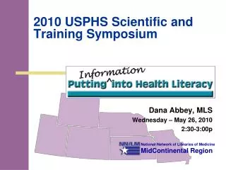 2010 usphs scientific and training symposium