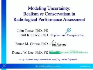 Modeling Uncertainty: Realism vs Conservatism in Radiological Performance Assessment