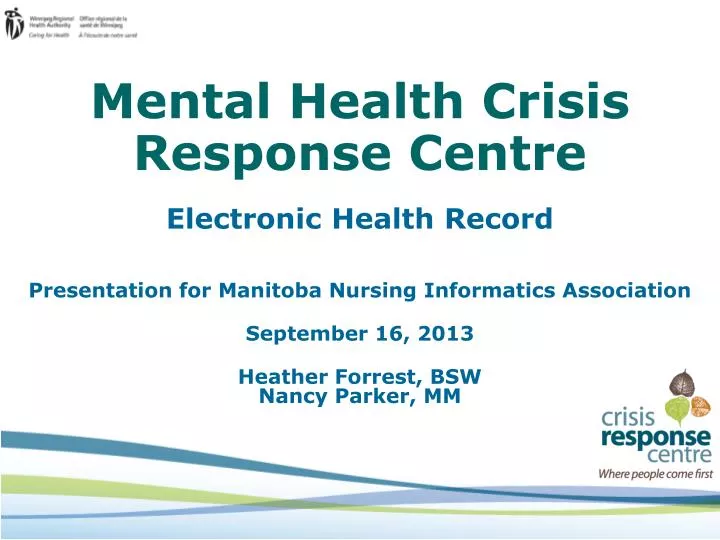 mental health crisis response centre