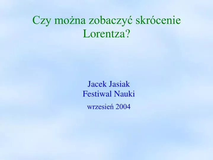 jacek jasiak festiwal nauki wrzesie 2004