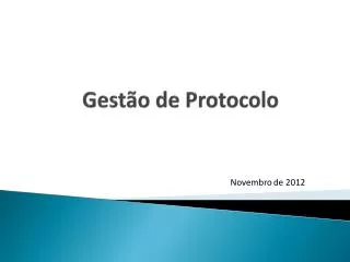 gest o de protocolo