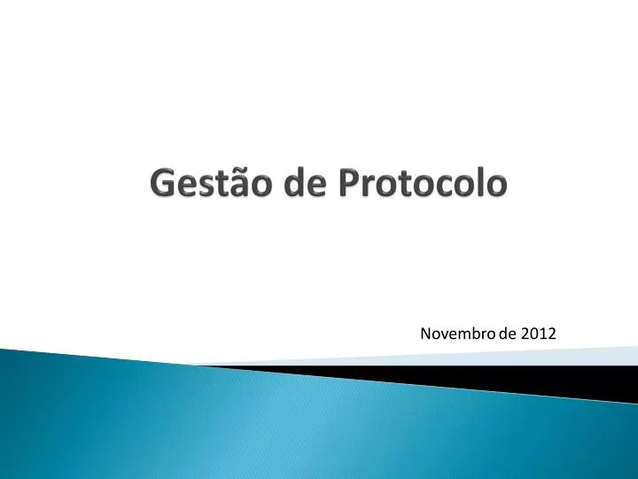 gest o de protocolo