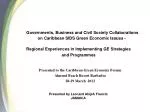 Governments, Business and Civil Society Collaborations - slide 1