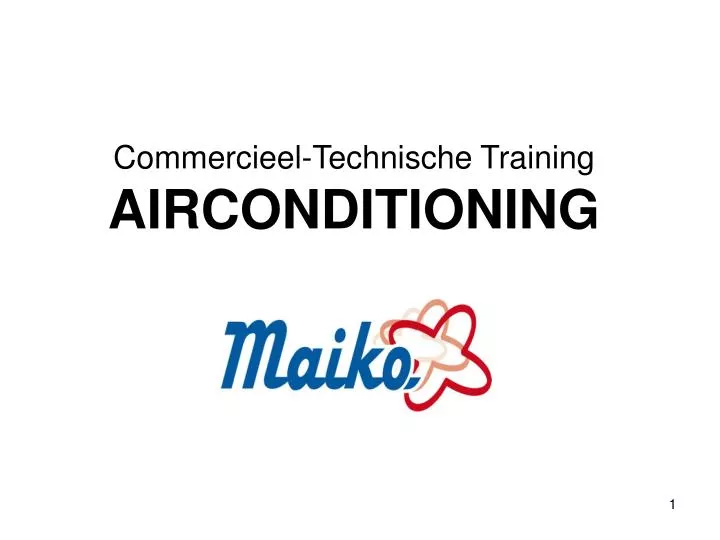 commercieel technische training airconditioning