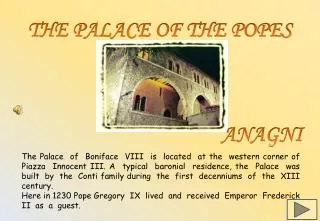 THE PALACE OF THE POPES