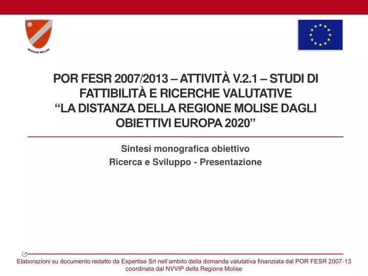 sintesi monografica obiettivo ricerca e sviluppo presentazione