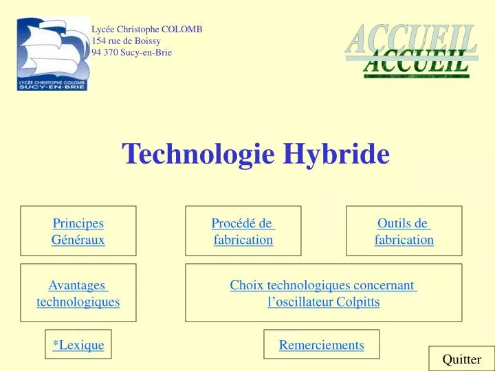 technologie hybride