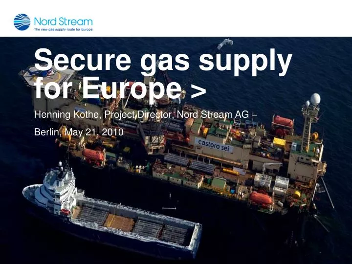 secure gas supply for europe